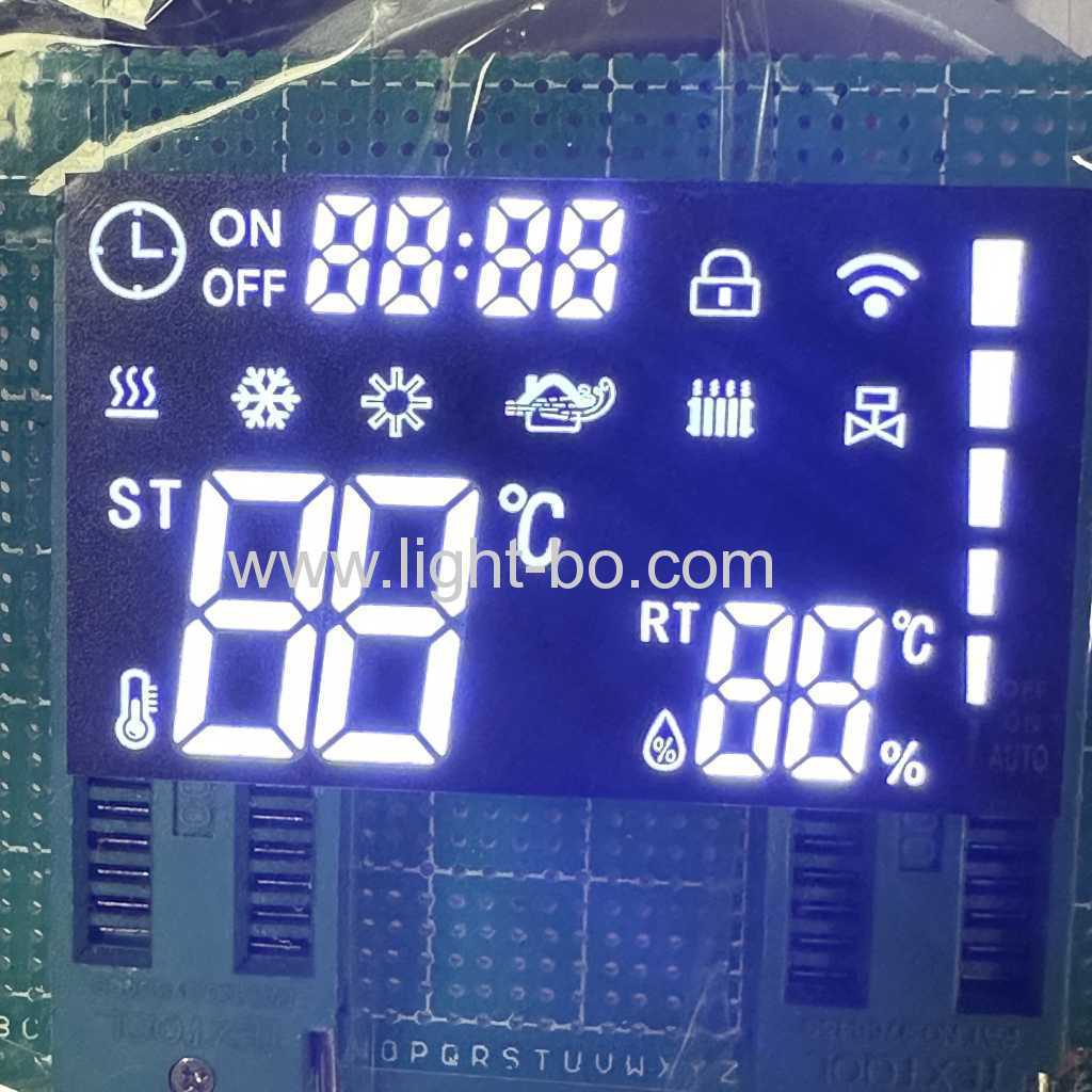 Module d'affichage LED à 7 segments de conception personnalisée, cathode commune pour le contrôle de la température/humidité/ventilateur