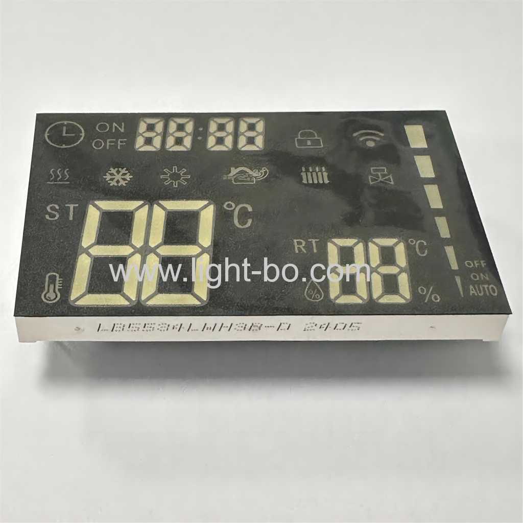 modulo display led a 7 segmenti dal design personalizzato, catodo comune per il controllo della temperatura/umidità/ventola