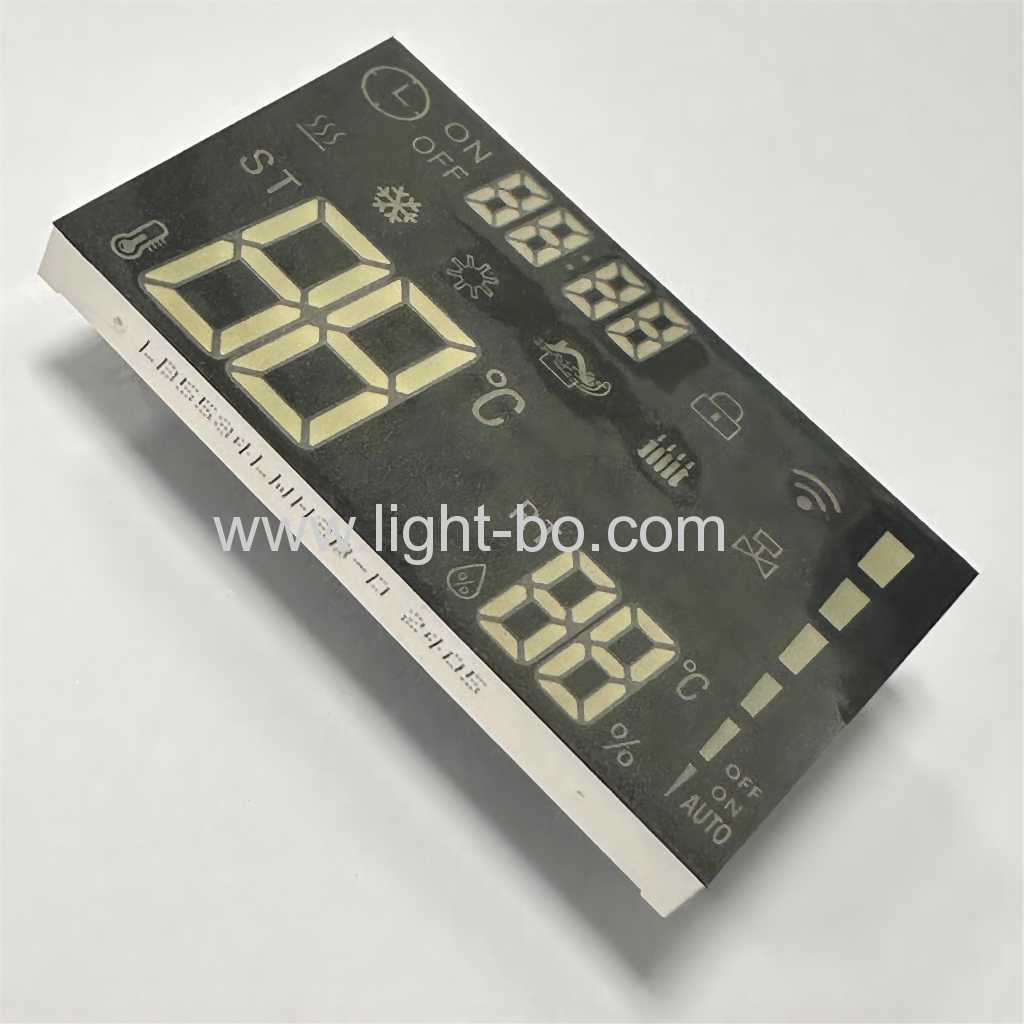 modulo display led a 7 segmenti dal design personalizzato, catodo comune per il controllo della temperatura/umidità/ventola