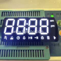 Ультра яркий белый 4-значный 17-миллиметровый 7-сегментный светодиодный дисплей часов с общим катодом для встроенного контроллера таймера духовки