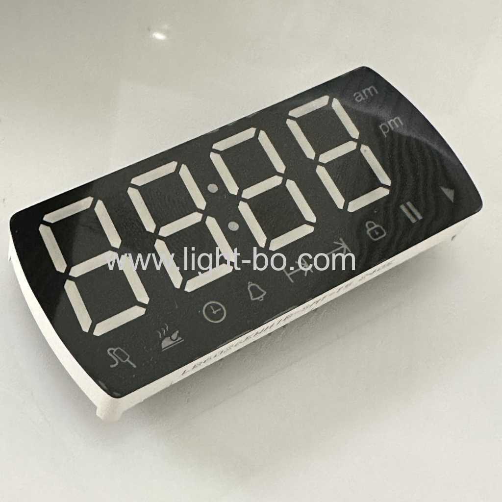 Display orologio a LED a 7 segmenti, bianco ultra brillante, 4 cifre, 17 mm, catodo comune, per il controller del timer del forno integrato