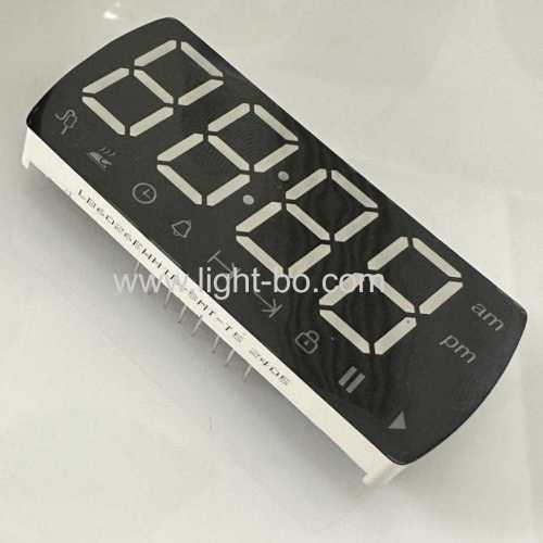 Ultra bright White 4 Digit 17mm 7 Segment LED Clock Display common cathode for Built in Oven Timer Controller