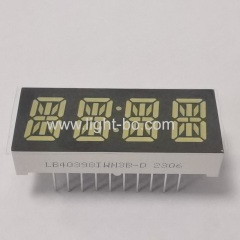 Custom Ultra White 4 Digit 10.2mm 14 Segment LED Display common anode for home appliances