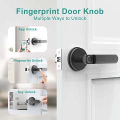 Smart Fingerprint Door Lock Keyless Entry Door Lock with Handle Biometric Door Lock