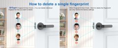 Foxgard Smart lock Fingerprint Door Lock Keyless Entry Biometric Door Lock with Handle