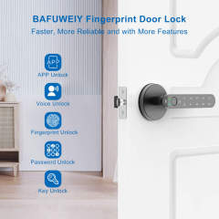 Fingerprint Door Lock Biometric Door Lock Smart Door Knob with Keypad