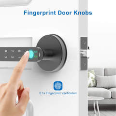 Fingerprint Door Lock Biometric Door Lock Smart Door Knob with Keypad