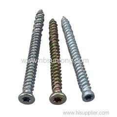 Custom Carbon Steel Zinc Plated Torx Self-tapping Concrete Screws