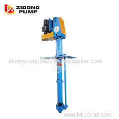 electric sand settling collection pit vertical slurry pump