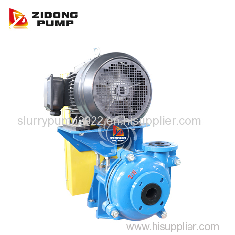 Industrial centrifugal small rubber lined slurry pump