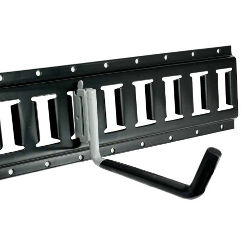 E Track Rail Accessories Wall Mounted Powder Coated and Plastic Coated E-track J Hooks for Enclosed Trailer Trucks Cargo