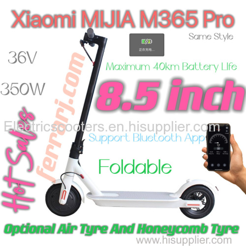 FERRARJ.COM XIAOMI M365 PRO SAME MODEL ELECTRIC SCOOTER 8.5INCH 350W 10AH BATTERY 40KM MAX E SCOOTER