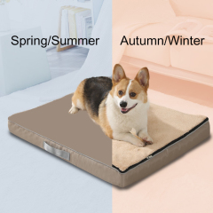 Flat Four Season Use Velvet Dog Bed