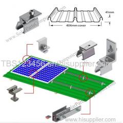 Metal Roofing solar Clamp mounting LYSAGHT KLIP-LOK 406 Suppliers