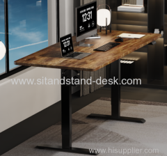 Office furniture computer height adjustable electric desk sit stand desk electric frame lifting smart desk