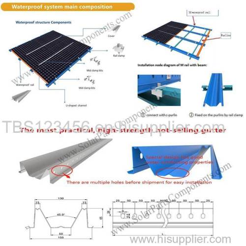 Solar waterproof Mounting structure