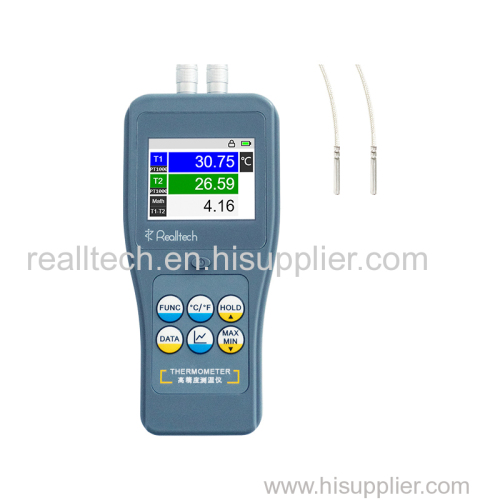 High-precision Digital PRTD Thermometer with Two Sampling Channels