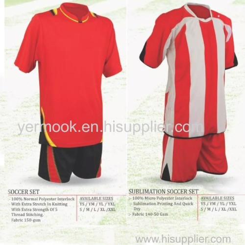 Sublimated Customized Soccer Kit Soccer Jersey Soccer Short Soccer Uniform