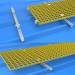 Solar rooftop FRP grating walkway