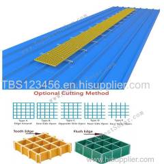 Solar rooftop FRP grating walkway