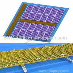 Solar rooftop FRP grating walkway