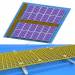 Solar rooftop FRP grating walkway