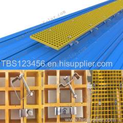 Solar rooftop FRP grating walkway