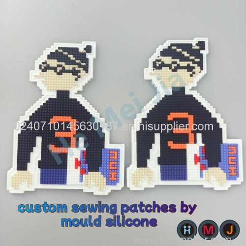 3D Embossed Mould Silicone Sewing Patches on the Garment#patch#tag#brand#sticker#badges#crest#logo#brand#trademark