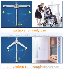 Aluminunm Alloy Foldable Hot Selling Portable Lightweight Folding Patient Commode Transfer Lift