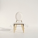 Latest Model Royal Gold Wedding Round Back Chairs