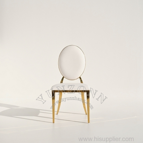 Latest Model Royal Gold Wedding Round Back Chairs