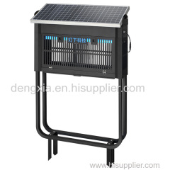 American Country Style Smart Timing 365nm UVA LED Bug Zapper Solar Mosquito Lamp for Hotel Garden