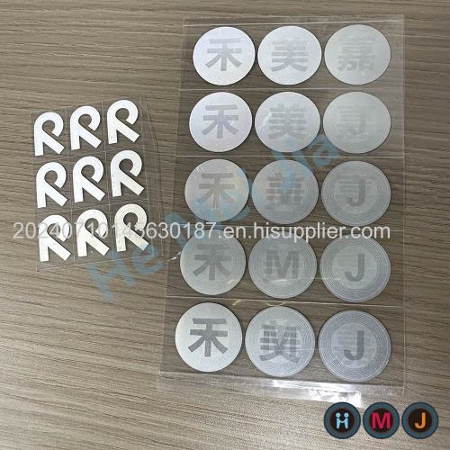 PU laser cutting heat transfer vinyl designs#label#tag#brand#sticker#badges#crest#logo#brand#trademark#patches