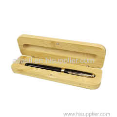 High Quality Wooden Pen Packaging Box Unfinished Bamboo Wood Pen Storage Box