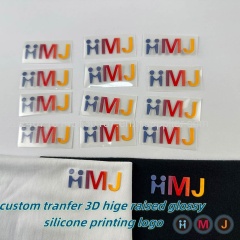 3D silicone printing heat transfer logo label for fabric#patch#tag#brand#sticker#badges#crest#logo#brand#trademark