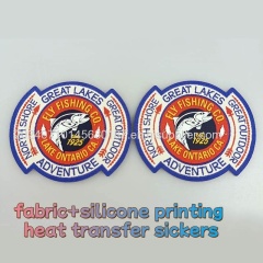 silicone printing heat transfer label based on fabric#patch#tag#brand#sticker#badges#crest#logo#brand#trademark