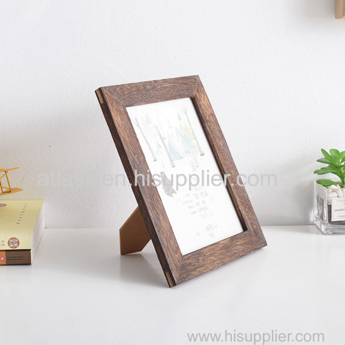 Factory Wholesale Wooden Photo Frame Carbonzied Paulownia Wood Picture Frame