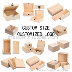 Factory Wholesale Wooden Packaging Box Solid Wood Storage Box