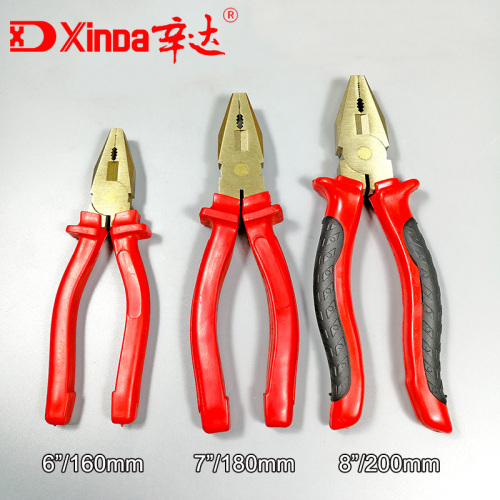 Non sparking Combination Pliers Explosion proof Hand Tools Copper Alloy