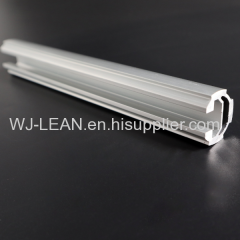 Anozied aluminum alloy profile tube with groove