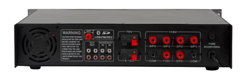 5 zone high power commercial amplifier