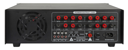 8 zone high power commercial amplifier