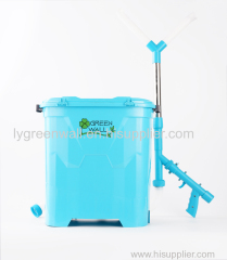 Multifunctional Backpack Fertilizer Spreader Manual Granular Fertilizer Applicator 25L