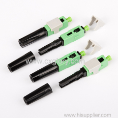 FTTH LX10 SC/APC 50mm Green Insert Fiber Optic Fast Connector