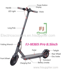 FERRARJ COM 8.5INCH 4.4A BATTERY 10-15KMS DRIVE RANGE 350W 36V CHINA OEM SUPPLIER FACTORY FOLDING E SCOOTER