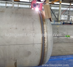 Automatic welding machine for girth seam and straight seam of large tanks