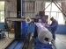 During circumferential seam welding the welding operation is performed using a welding manipulator arm in conjunction w