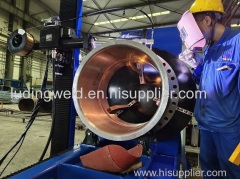 Automatic argon arc welding machine for flange of pressure vessel tank