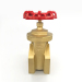 1/2" - 4" Brass Gate Valve DN50 NPT Brass Female Threaded Rotary Gate Valve for Water Gas Oil