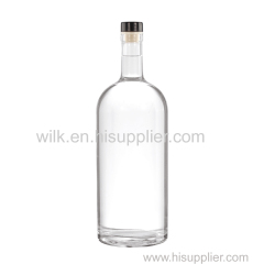 375ml 500ml 700ml 750ml 1000ml Hot Sale Empty Vodka Spirit Whisky Wine Glass Bottle for Liquor